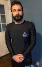 Load image into Gallery viewer, Retro Summer Series Black Rashguard Long Sleeve