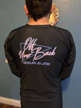 Load image into Gallery viewer, Retro Summer Series Black Rashguard Long Sleeve