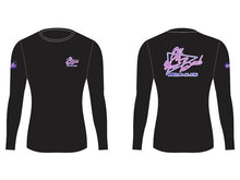 Load image into Gallery viewer, Retro Summer Series Black Rashguard Long Sleeve